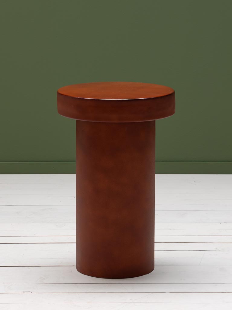 Matte stool with lacquered top Grenade - 1