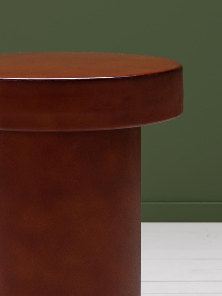 Matte stool with lacquered top Grenade - 4