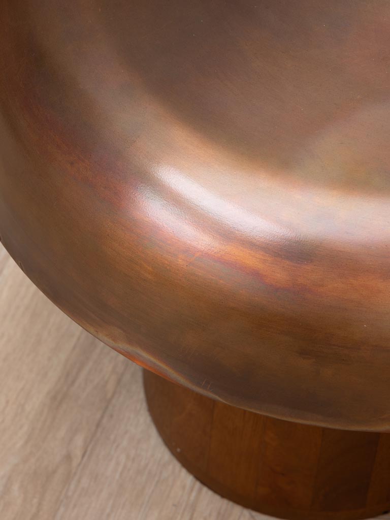 S/2 tables d'appoint  top cuivré Orma - 6
