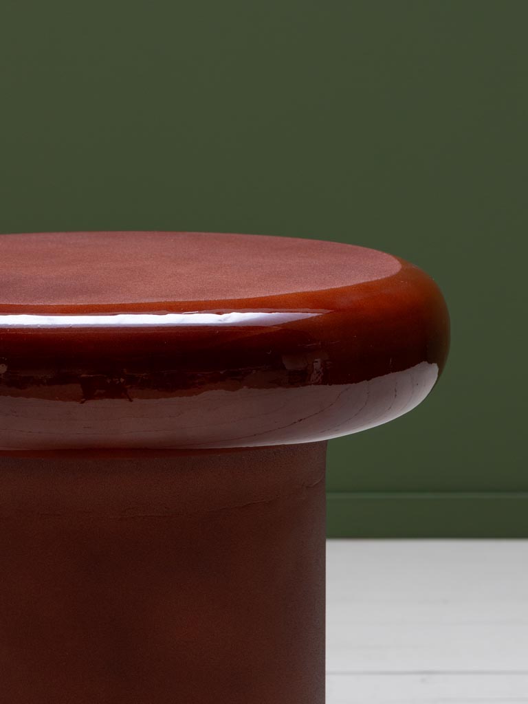 Table d'appoint mat & contour laqué Grenade - 4