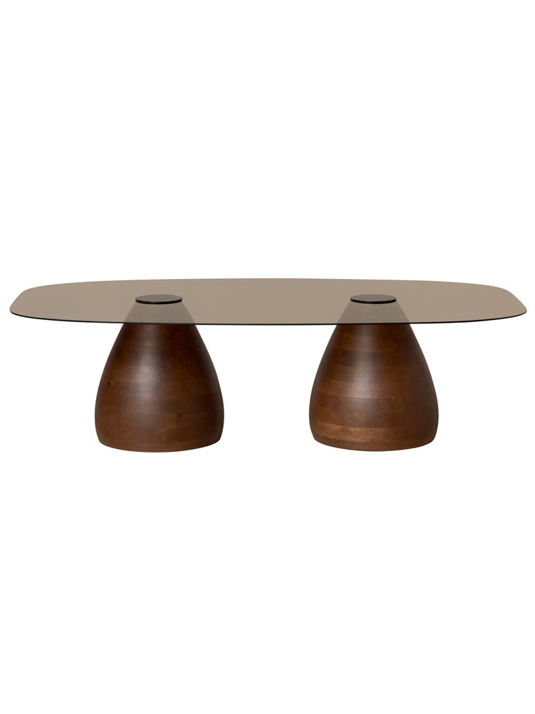 Table basse top en verre Ganache - 2