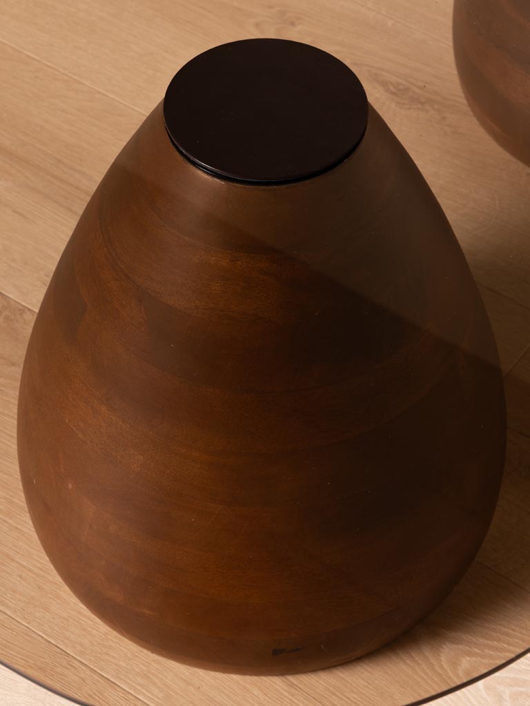 Table basse top en verre Ganache - 6