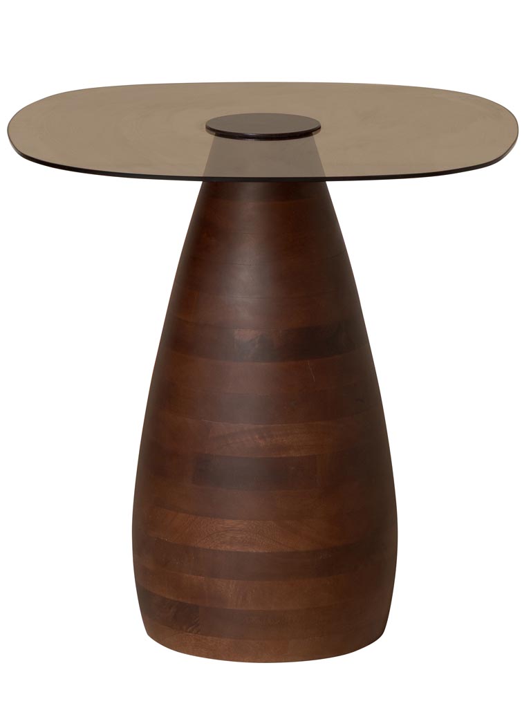 Table d'appoint top verre Ganache - 2