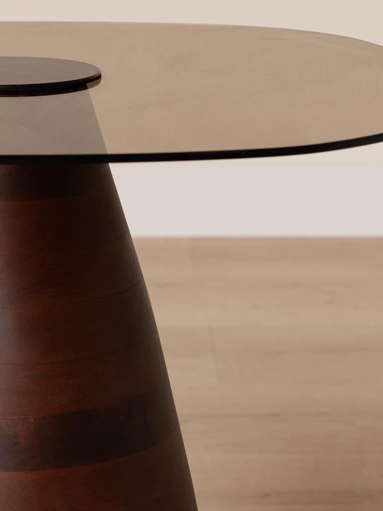 Table d'appoint top verre Ganache - 4