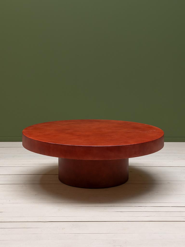 Table basse mat & plateau laqué Grenade - 1