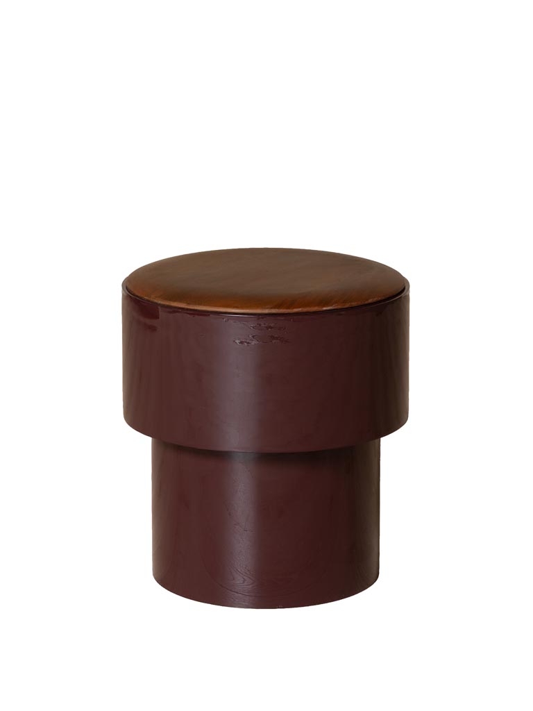 Side table lacquered base Amarante - 2