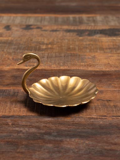 Golden swan trinket tray
