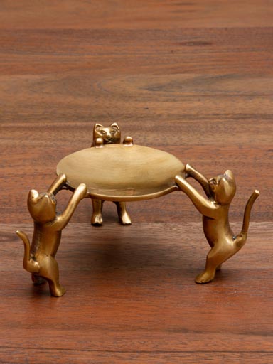 Small trinket tray cats trio