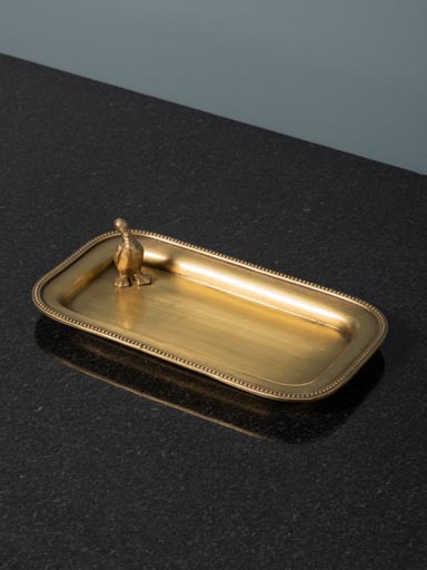 Trinket tray with duck