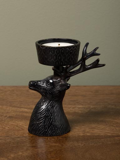 Deer head tealight holder