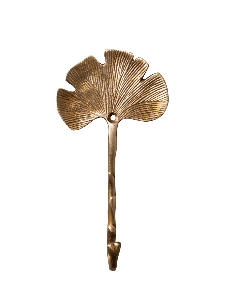 Golden Ginkgo leaf hook - 2