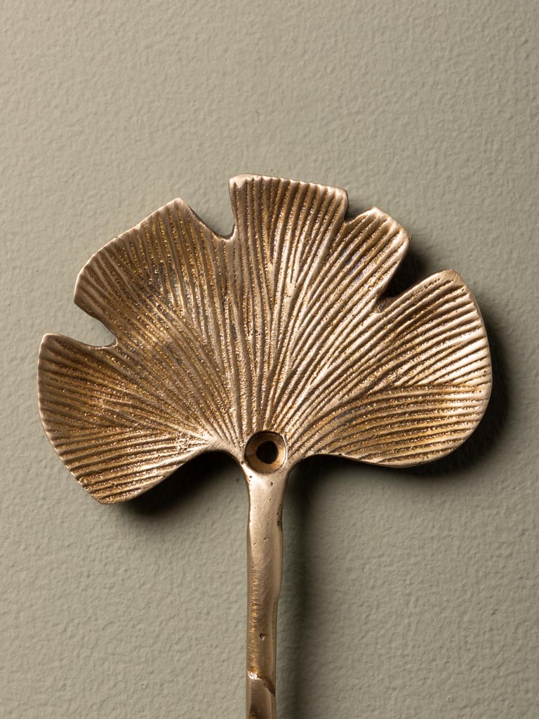 Golden Ginkgo leaf hook - 3