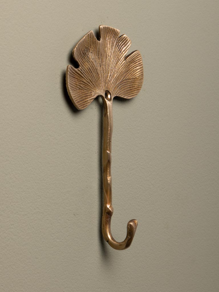 Golden Ginkgo leaf hook - 4