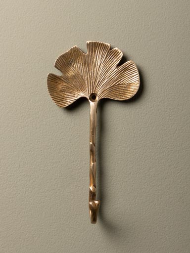 Golden Ginkgo leaf hook