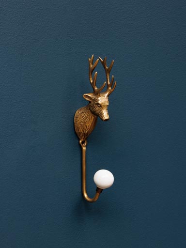Golden deer hook and ceramic