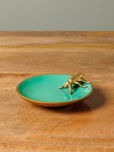 Enamel trinket tray Bug
