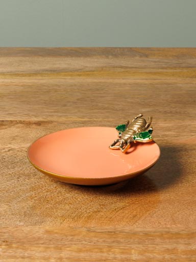 Enamel trinket tray Bee
