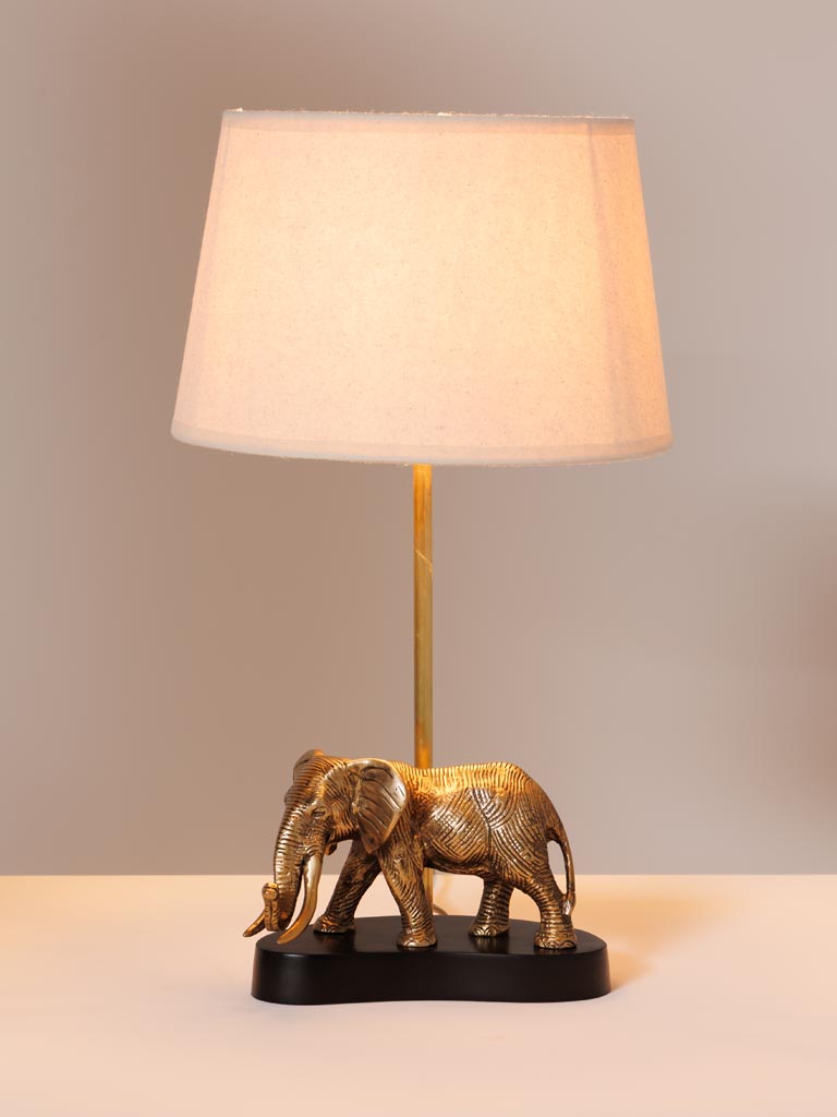 Lampe éléphant doré - 4
