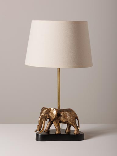Lampe éléphant doré