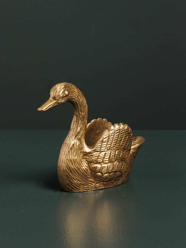 Trinket bowl golden Swan - 3
