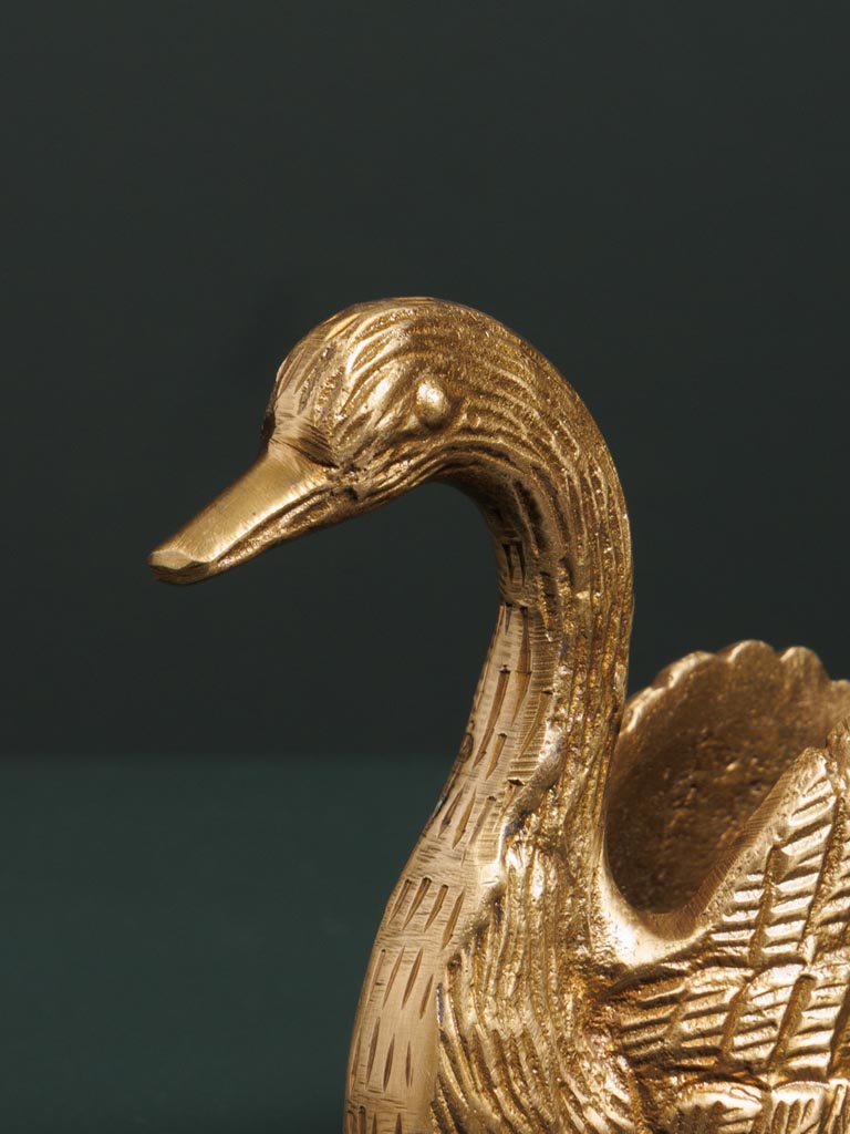 Trinket bowl golden Swan - 4
