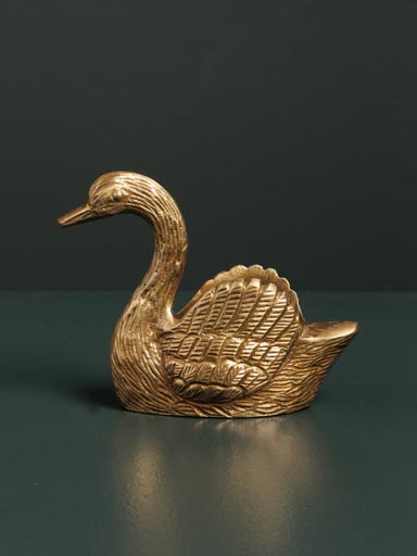 Trinket bowl golden Swan