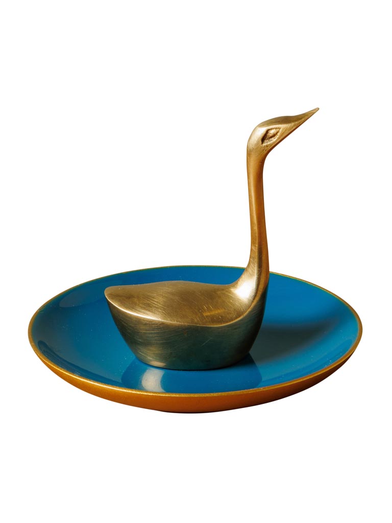 Enamel trinket tray Swan - 2