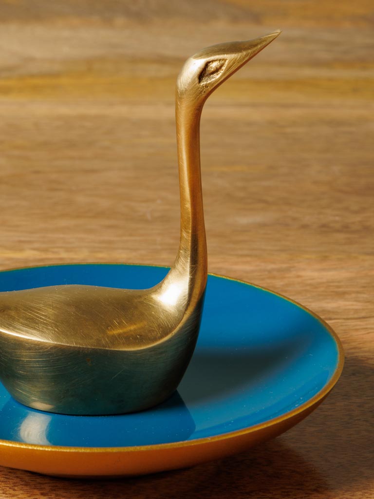 Enamel trinket tray Swan - 4