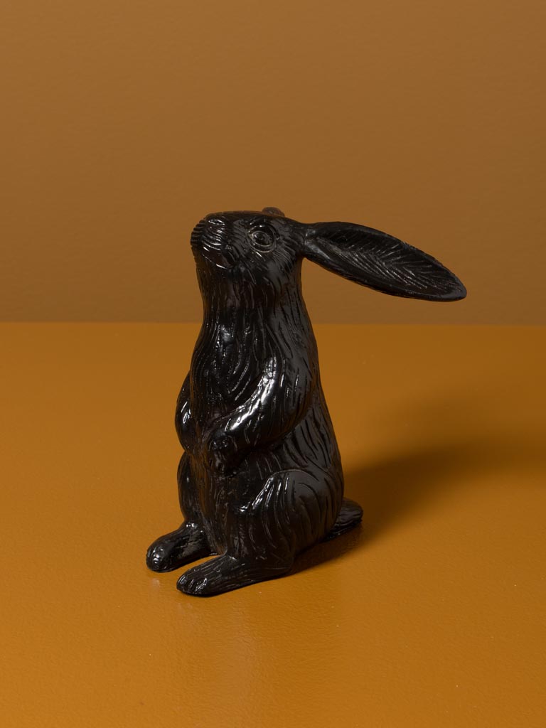 Lapin foncé tête levée - 1