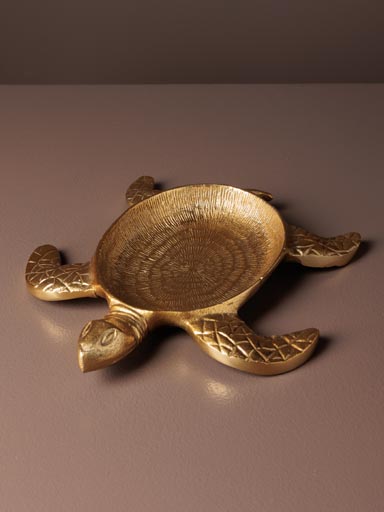 Golden turtle trinket tray