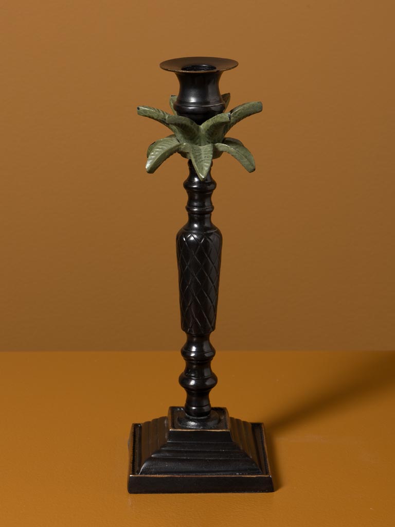 S/2 candle holders palm tree & flower Empire - 5
