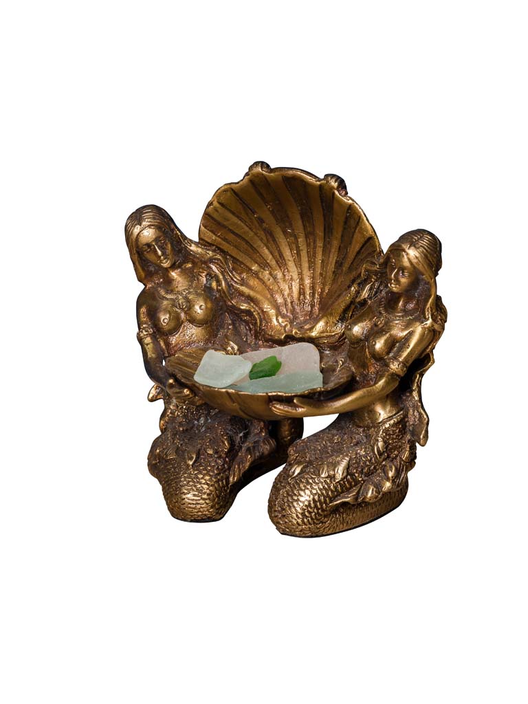 Mermaids holding shell tray - 2