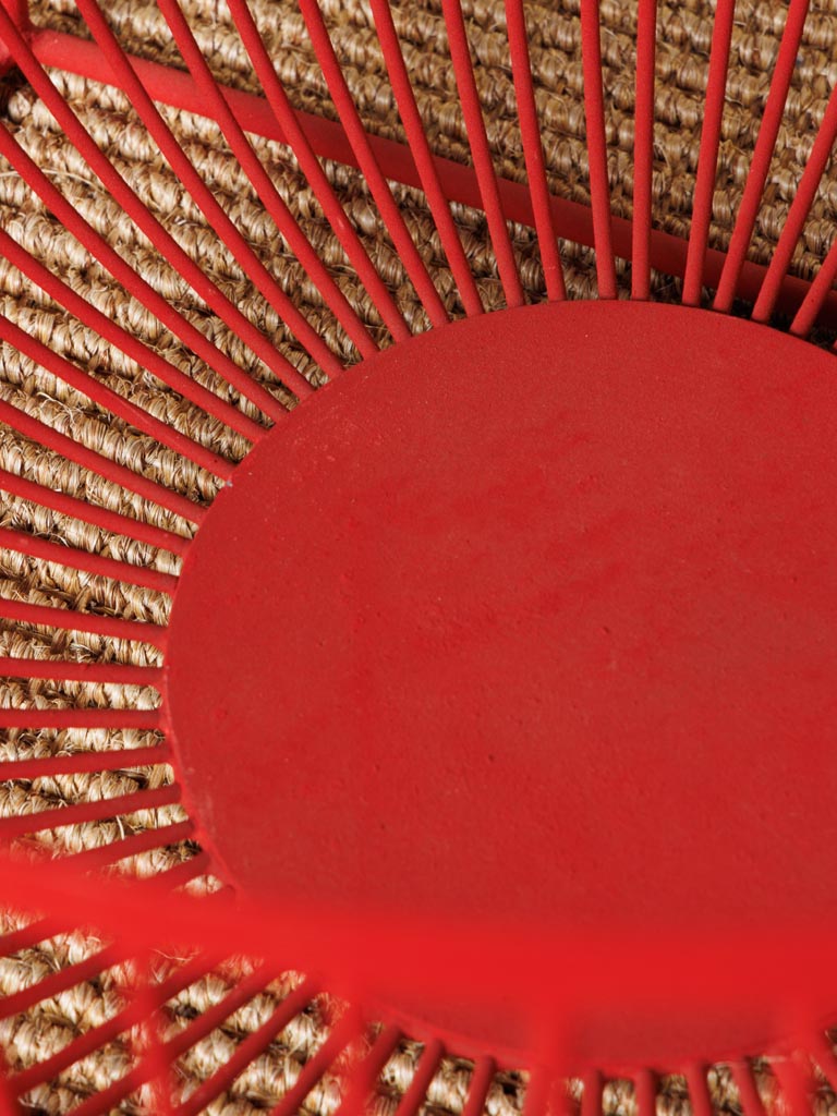 Red basket with handles - 4