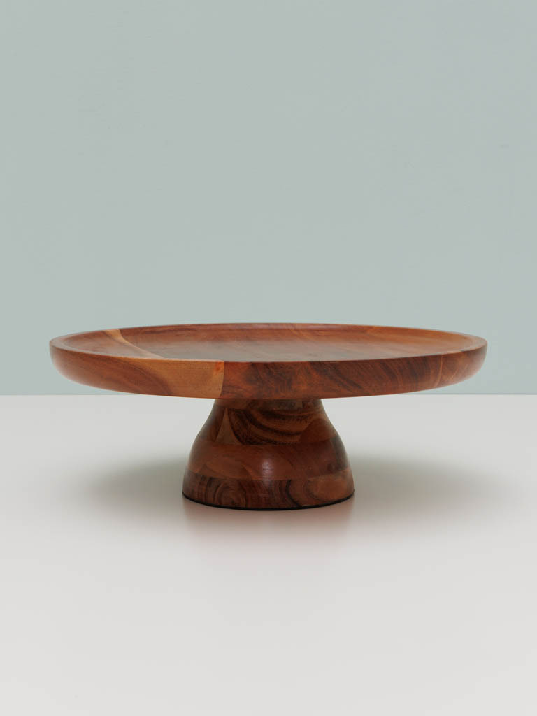 Wooden cake stand on base - 1