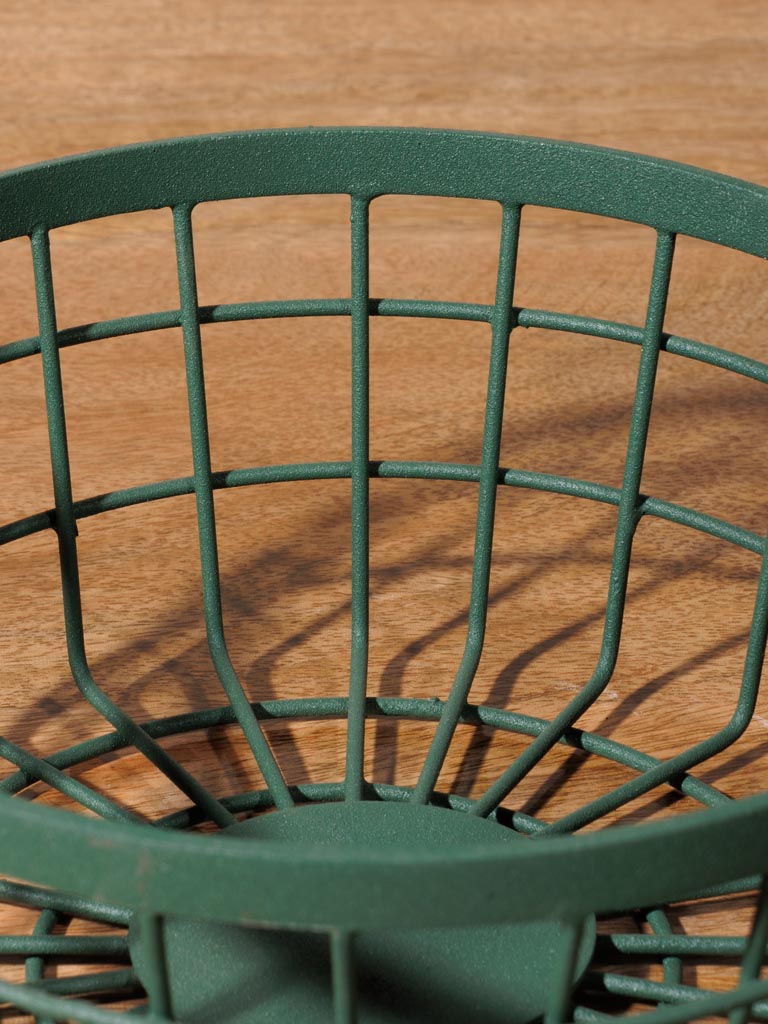 Basket green metal - 4