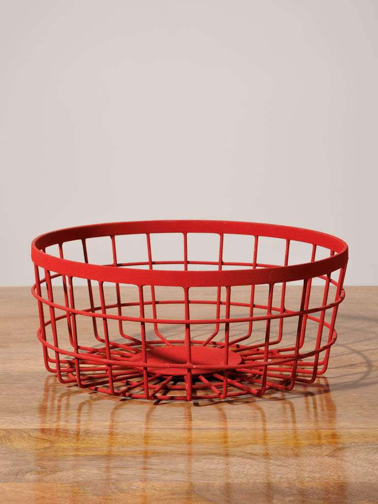 Basket red metal - 1