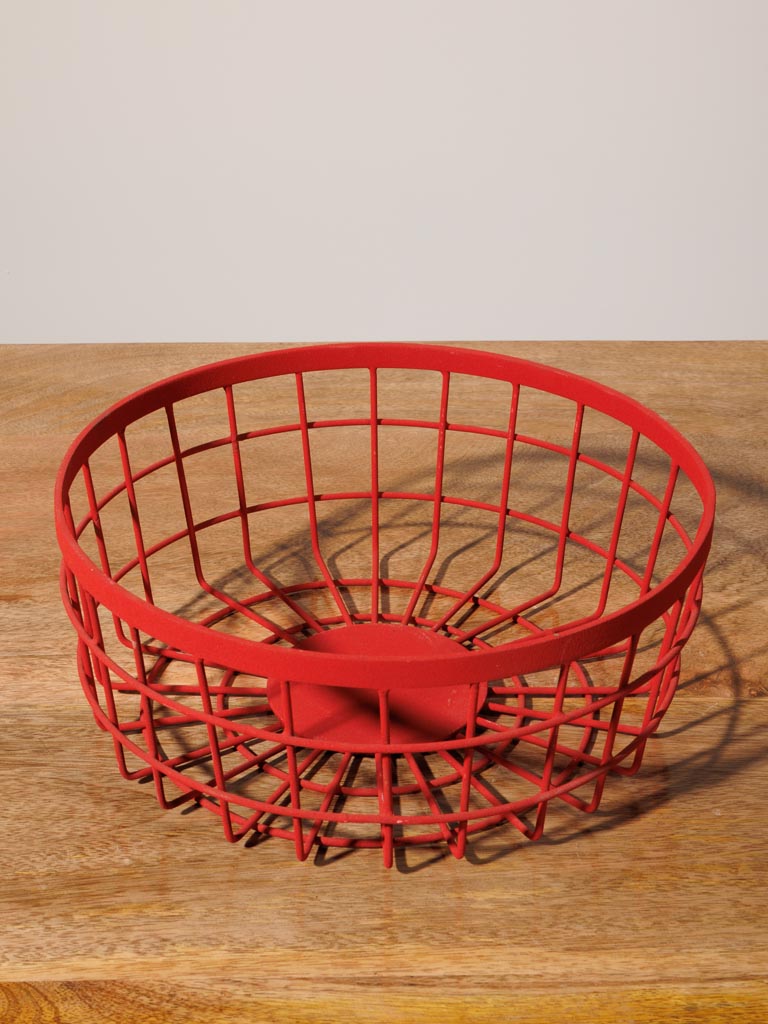 Basket red metal - 3