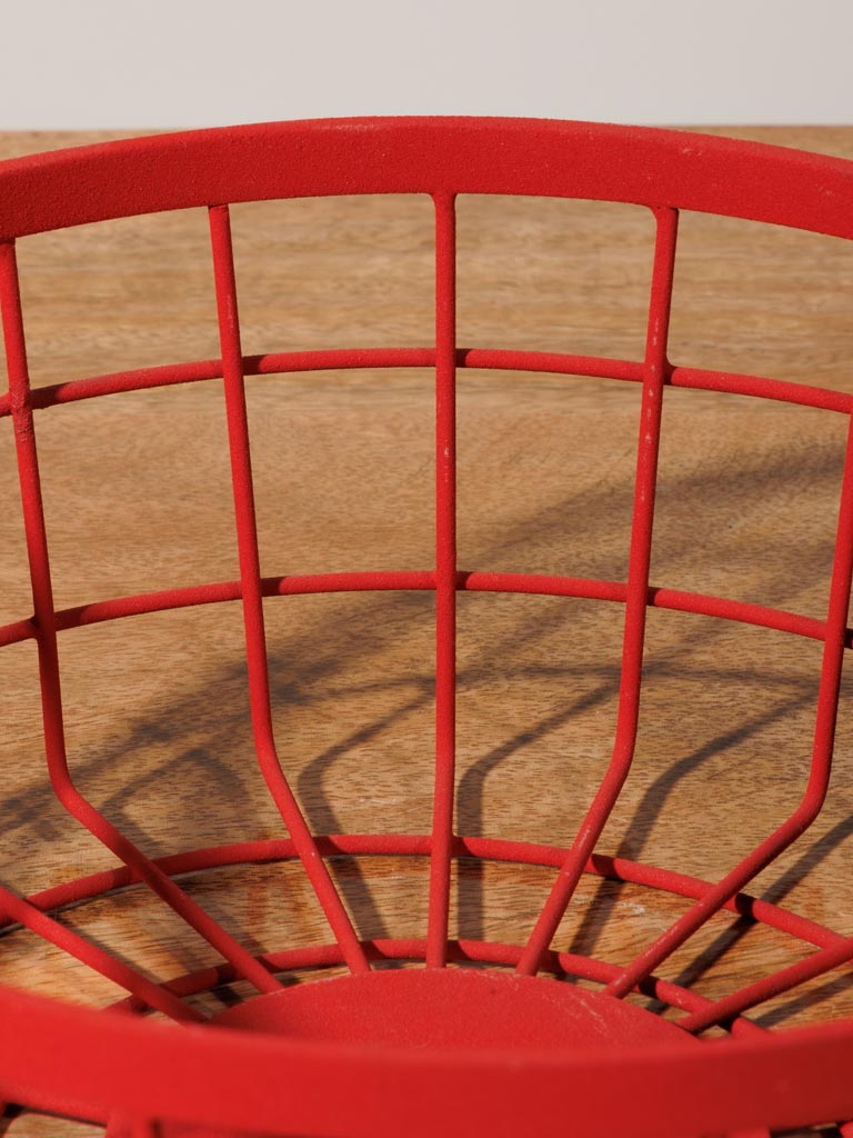 Basket red metal - 4