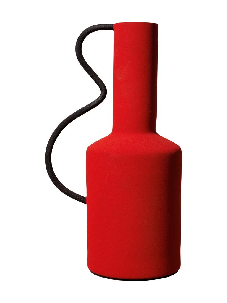 Vase rouge style graphique - 2