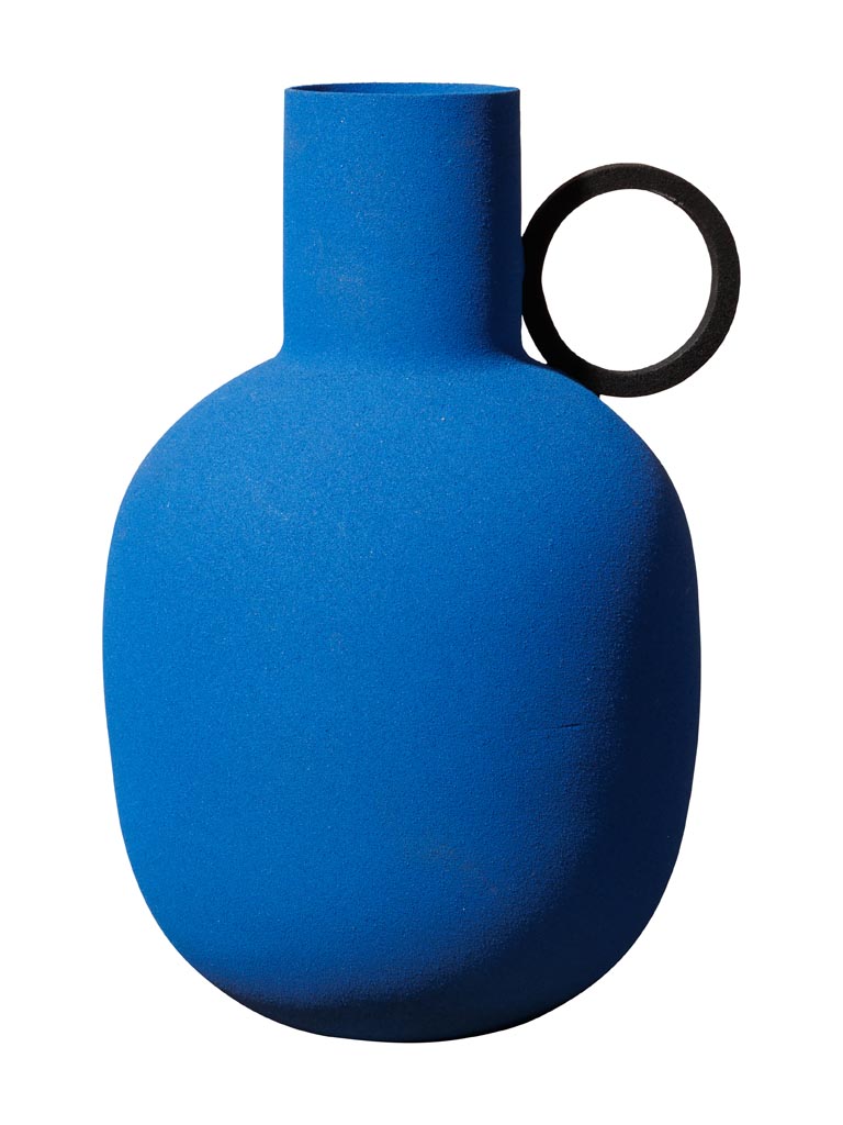 Graphic style blue vase - 2