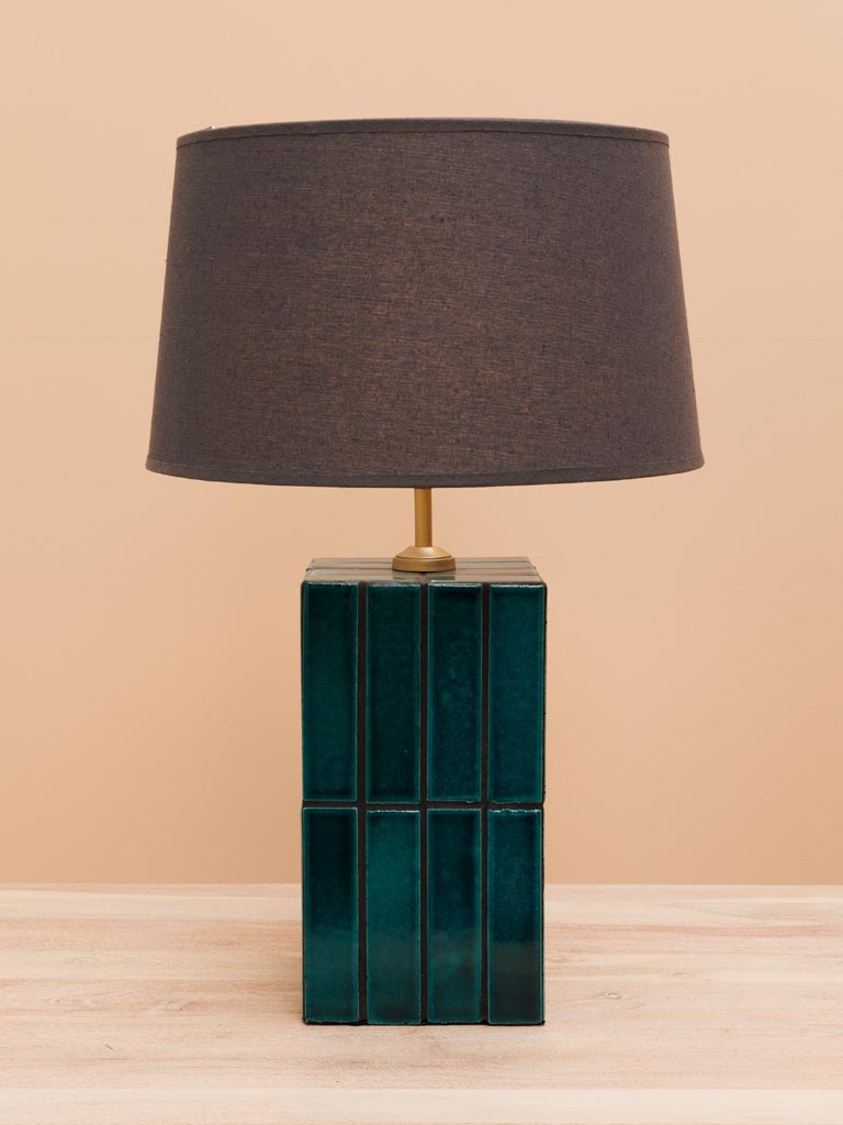 Table lamp green ceramic tiles Porto - 3