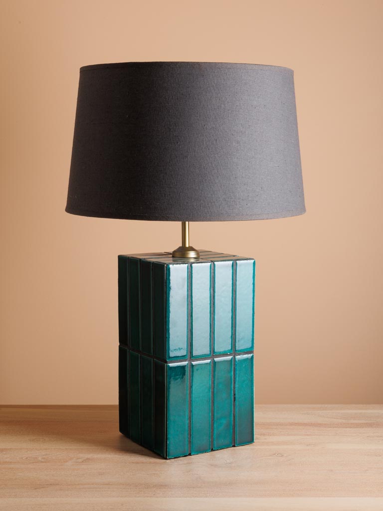 Table lamp green ceramic tiles Porto - 5