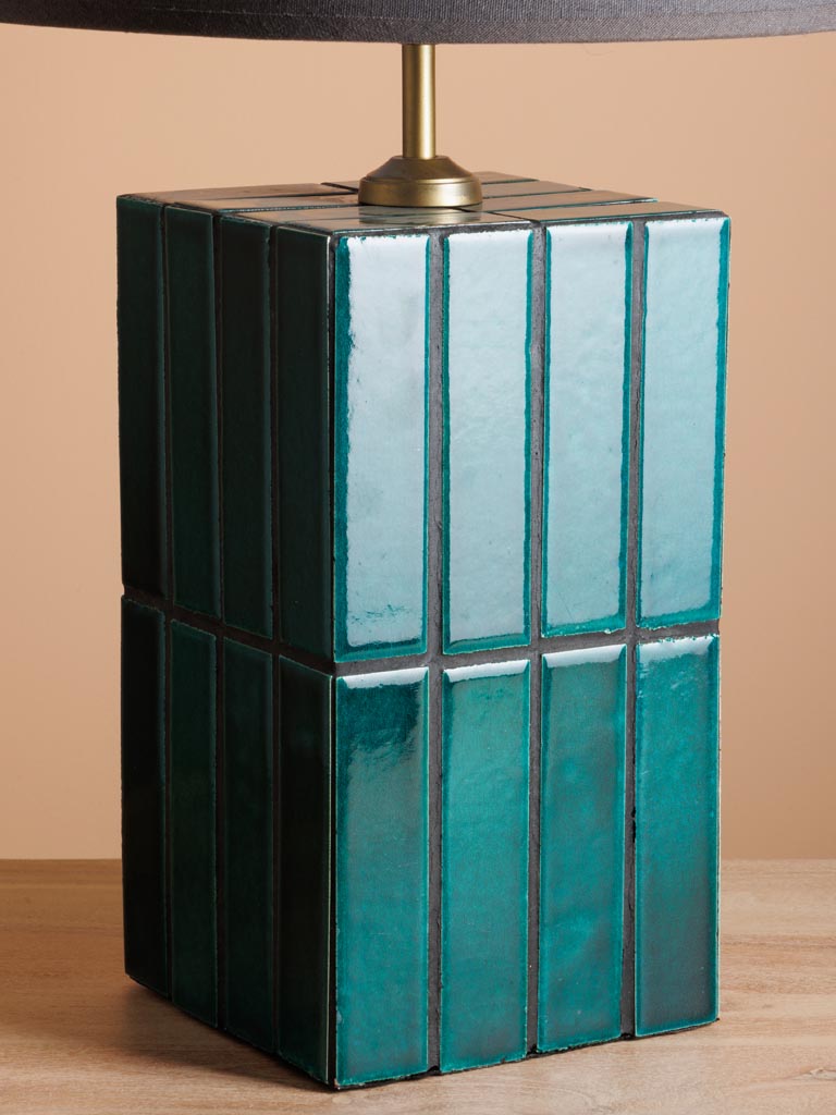 Table lamp green ceramic tiles Porto - 4