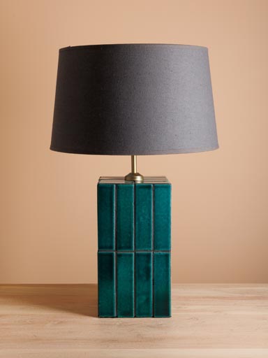 Table lamp green ceramic tiles Porto