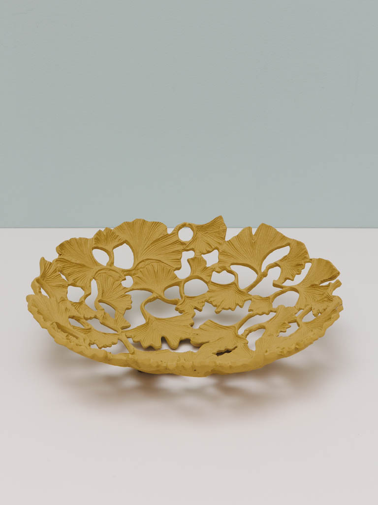 Yellow Ginkgo leaf tray - 1