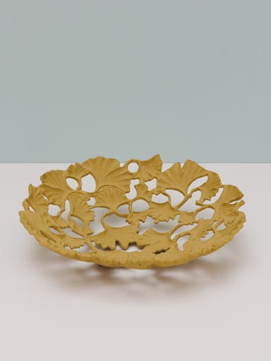 Yellow Gingko leaf tray