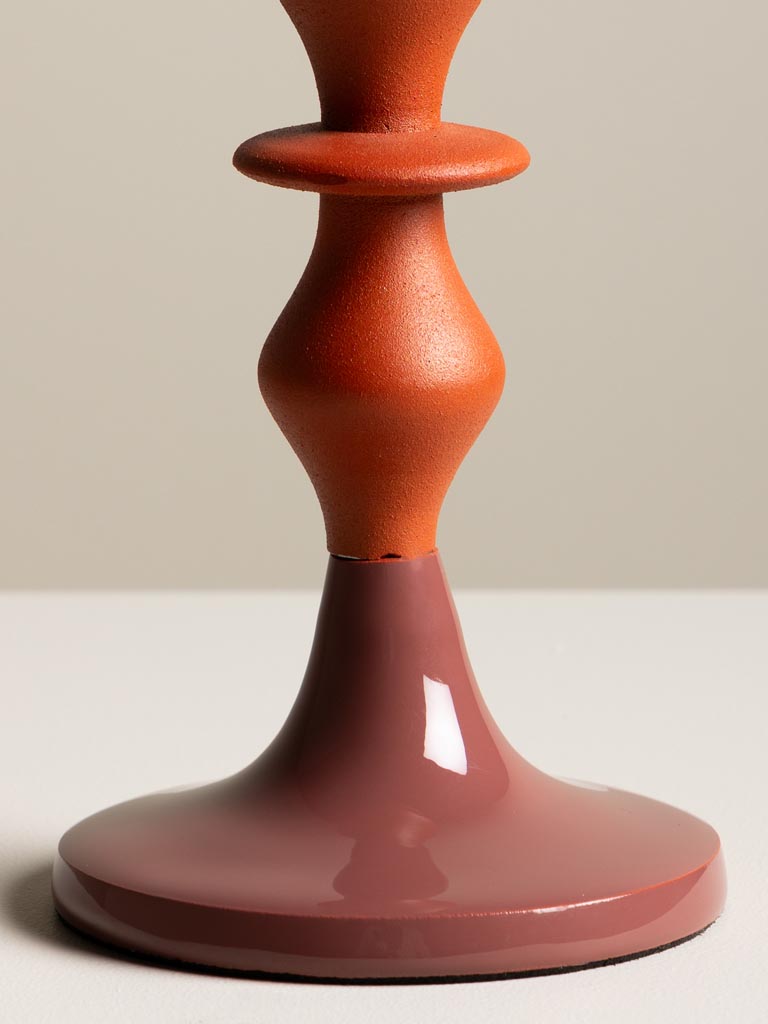 Petit bougeoir orange & rose Medina - 5