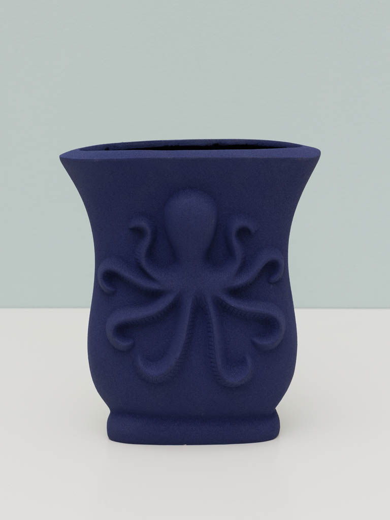 Vase bleu Octopus - 1