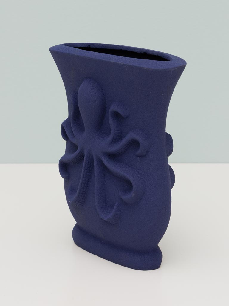 Vase bleu Octopus - 3