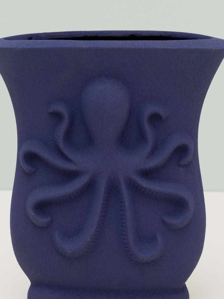 Vase bleu Octopus - 4